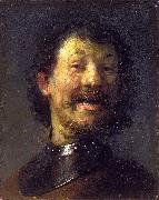 REMBRANDT Harmenszoon van Rijn The laughing man oil painting on canvas